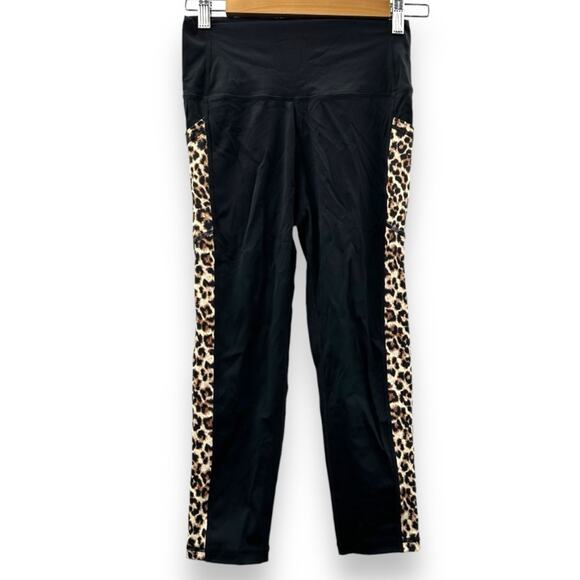 Zyia Active Brilliant Leopard Pocket High Rise Capri Animal Print Leggings‎ 6-8 - Picture 2 of 11